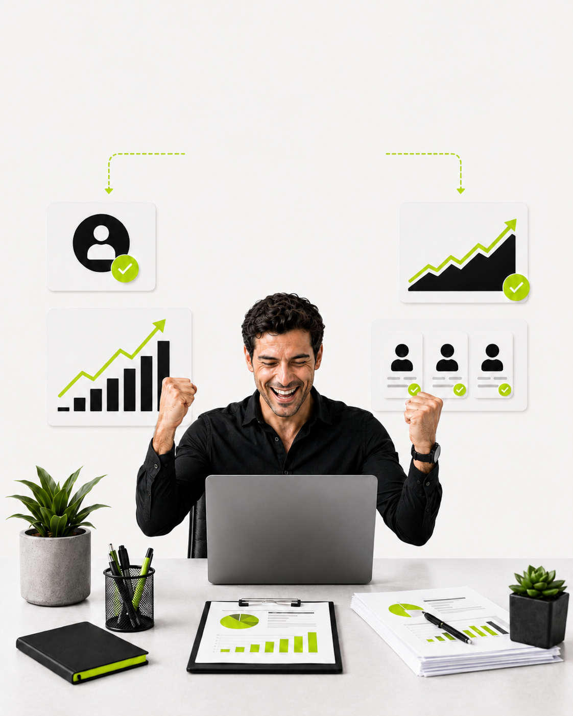 Depois: clareza, previsibilidade e clientes de alto valor